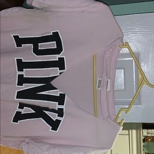 Pink t-shirt v neck cut out